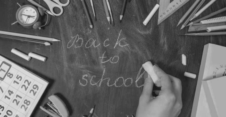 This image of a schools stationary and the words "back to school" illustrates our discussion topic: Back to school scams.