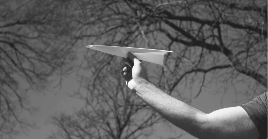 This image of someone launching a paper aeroplane illustrates our discussion topic: New gTLD applications and launches, and the latest from ICANN's draft applicants guidebook.