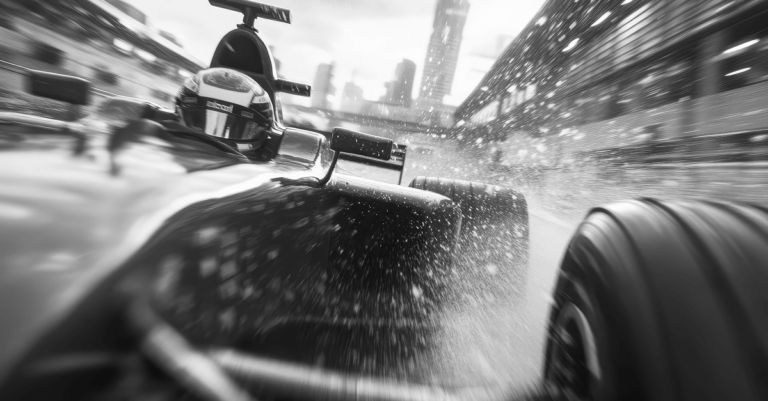 This image of a racecar illustrates our discussion topic: Protecting brands with the insights of Ayrton Senna in mind.